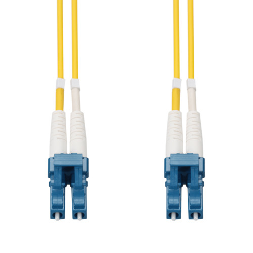AddOn 20m LC (Male) to LC (Male) OM4 Straight Yellow Duplex Fiber OFNR (Riser-Rated) Patch Cabl - ADD-LC-LC-20M5OM4-YW-TAA