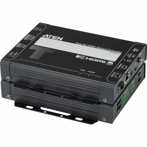 Aten True 4K HDMI Optical Extender (True 4K @ 6.2 Miles/10Km - SFP+ Duplex Single Mode) - VE883AK2