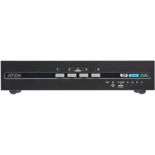 Aten 4-Port Dual Display Universal Pp4.0 Secure KVM (Includes All Cables) - CS1144DP4CUN