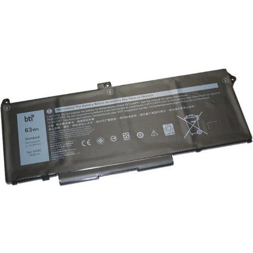 BTI Replacement for Dell Latitude 5520, 5420 Precision 3560, RJ40G, M033W, 75X16, 15.2V 3941 mAh, 63 Whr Li-lo - RJ40G-BTI