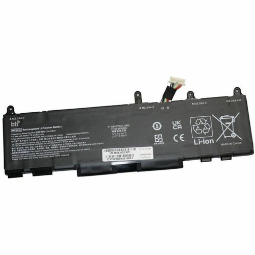 BTI M73466-002-BTI 3-CELL 11.58V LI-ION Notebook HP ELITE X360 1040 14IN G10 2-IN-1, 1040 14IN G9 2-IN-1, 830 13IN G10, 830 13.3IN G10 2-IN-1, 830 13.3IN G9 2-IN-1; ELITEBOOK10, 830 13.3IN G9, 835 13IN