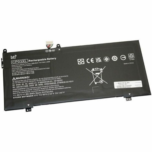 BTI Replacement for HP SPECTRE X360 13-AE, 13-AE000TU, 13-AE001TU, 13-AE002TU, 13-AE003TU, 13-AE004TU, 13-AE005TU, CP03XL-BTI 3-CELL 11.55V LI-ION 60.9 WHR