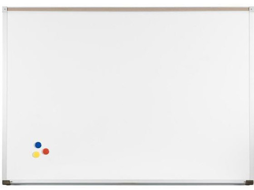 Mooreco Porcelain Markerboard - Deluxe Aluminum Trim - 4H x 10W - 202AK-26