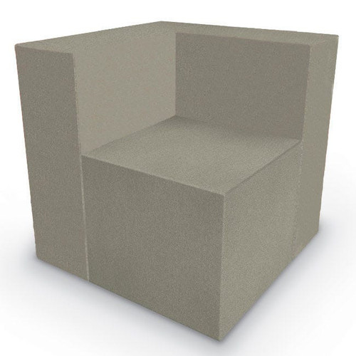 Mooreco Elevate Wind Corner Lounge Chair (Ts1026)-Back, Silvertex Lagoon-Seat, Silvertex Sapphire - TS1026-V3-SILVERTEX SAPPHIRE