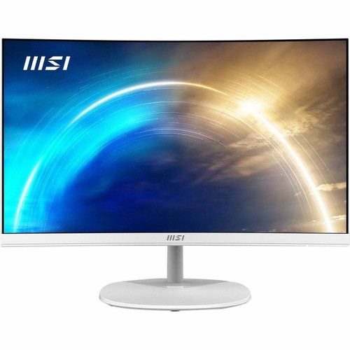 MSI Pro Mp241Caw - Led Backlight - Curved - 1920 X 1080 - 24Inch - 24Inch - 4Ms - 250Cd / M2 - 75 Hz - 0.272Mm - 0.272Mm - 3000:1 - 250Cd / M2 - 16:9 - 114.44% (Cie 1976) - Non-Glare - Matte White - 100Mm X 100Mm - PROMP241CAW
