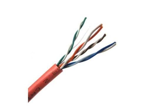 Weltron Cat6 Plenum Solid 550Mhz CMR UTP Cable 1000Ft - T2404L6P-GN