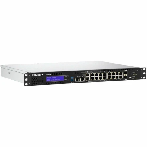 Qnap 8 2.5Gbe Ports (2.5G/1G/100M), 8 1Gbe Ports, 2 SFP+ 10Gbe(10G/1G), Intel Atom C3758, 16Gb DDR4 Sodimm Ram (Max 64Gb), Equipped With Qts, 2 X 2.5 SSD/HDD, 2 X PCIe Gen 3 Slots, 2 X Usb3.0 - QGD-1602-C3758-16G-US