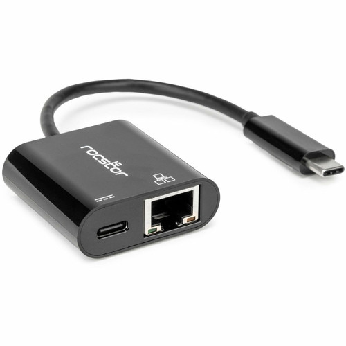 Rocstor Premium USB-C to Gigabit Network with USB-C 100W PD 3.0 Adapter- USB Type-C to Gigabit Ethernet 10/100/1000 Adapter - Supports PXE Boot, Wake-On-Lan - Power Delivery PD 3.0 with max 100W PD Charging - GbE Twisted Pair - Y10A340-B1