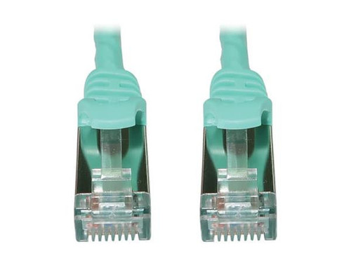 Eaton Tripp Lite Cat6A 10G Snagless Shielded Slim STP Ethernet Cable (Rj45 M/M), PoE, Black, 3 Ft. (0.9 M) - N262-S03-BK