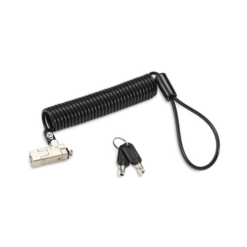 Kensington Slim Nano Portable Keyed Lock, Kd - Self-Coiling Carbon Steel Cable; Wont Block Ports: Allows Ultra-Thin & 2-In-1 Laptops to Lie Flat and Stable; Verified and Tested - K65025WW