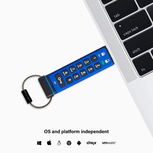 iStorage Kanguru datAshur Pro - Flash - 128GB - Flash Memory - 170mb/s Read, 146mb/s Write - Nlncsa Certified. Nato Restricted Level Certified. Aes-xts 256-bit Full Disk Hardware Encryption - IS-FL-DA3-256-128