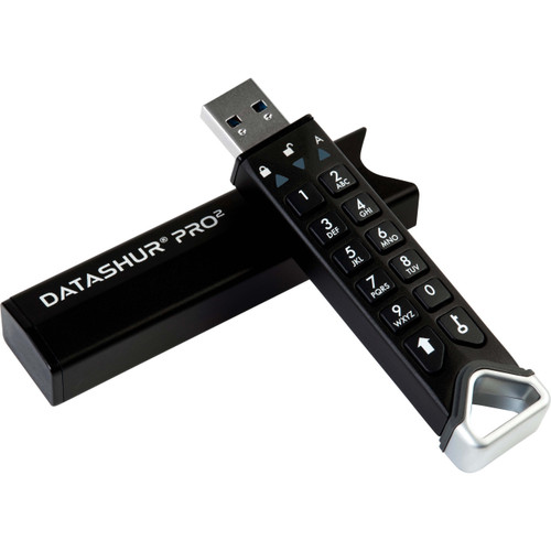 iStorage Kanguru datAshur PRO2 - USB Flash Drive - 512GB - Flash Memory - USB 3.2 Gen 1 Superspeed - Read: 168 Mb/s Write: 128 Mb/s - Fips Level 3 Certified Tamper Proof & Evident Design. On-device Crypto-chip- IS-FL-DP2-256-512