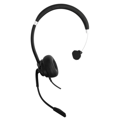 Targus Wired Mono Headset Black- In-Line Controls:Pump Up The Volume (Or Turn It Down) Without Taking Off Your Headset. The Buttons Are Conveniently Built Into The Cord, So You Can Make Quick Sound Adjustments At Your Fingertips. - AEH101TT
