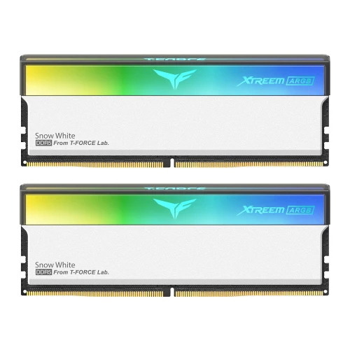 TeamGroup Xtreem ARGB DDR5 Desktop Memory White - FFAD564G6400HC34BDC01