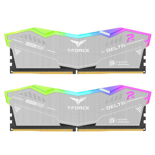 TeamGroup DELTA RGB ECO DDR5 Desktop Memory SILVER - FF2D532G6400HC40BDC01