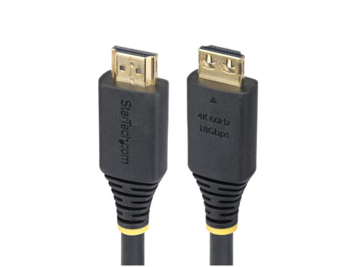 StarTech High Speed HDMI Cable W/Gripping Connectors to Minimize Accidental Disconnection; Supports 4K 60Hz W/HDR10/Hdcp/Arc; Connector Markings for Quick Visual Identification; Ideal for 4K Tvs/Monitors; 32Ch Audio - HDMI2-CABLE-GRIP-3F