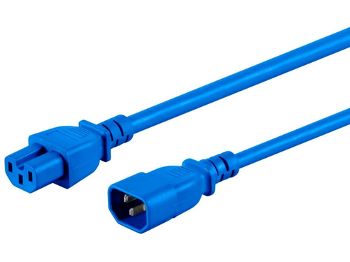 Monoprice Heavy Duty Power Cable - Iec 60320 C14 to Iec 60320 C15 14AWG 15A/1875W Sjt 125V Red 3ft - 33652