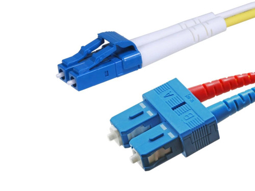 Monoprice Fiber Optic Cable - Lc Right Connector - Lc Left Connector - Length: 10 Length - Aqua - Ofnr Rated - Multi-Mode - 46460
