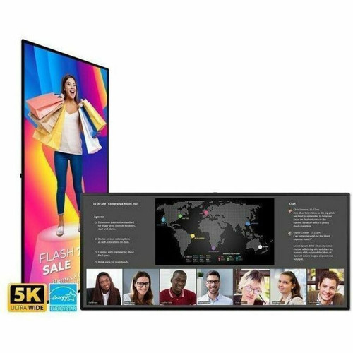 Planar Urw105-Ero-T, 105Inch Diagonal, 5K, Ultrawide, D-Led Backlight, 450 Nit Brightness, 24X7 Reliability, Dual-Source Viewing, Speakers, Ops Slot, Landscape And Portrait, 50Pt Projected Capacitive Touch. - 998-3425-01