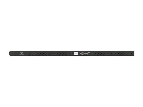 Raritan 1PH, 120V AC, 20A 16A Rated; 8 Outlets: 8X Nema 5-20R; Plug: Nema L5-20P Rear Feed, 1.9Kva; Outlet Metered/Switched, 1U Horizontal Transfer Switch, Lcd Display, Ethernet, Serial, 2X USB-A, USB-B And Sensor Connections - PX3TS-5147R-N1K2