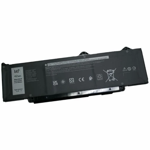 BTI Grwkg-BTI - Volts: 11.4 V - Capacity: 3680 MAH - Watt Hour: 42 Wh - Chemistry: LI-ION - Cells: 3 - Notebook Battery for Dell Latitude And Recision