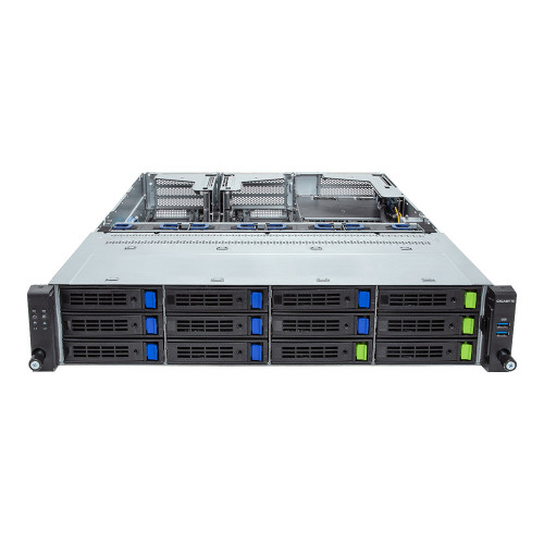 Gigabyte Rack Server - AMD EPYC 9005/9004 - 1U UP 16-Bay E3.S Gen5 NVMe - R163-Z36-AAJ2
