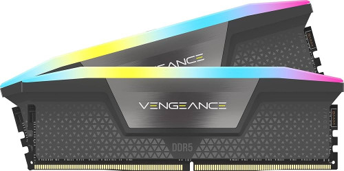 Corsair Micro - DDR5, 6400MT/s 32GB 2x16GB DIMM, Unbuffered, 30-40-40-104, Std Pmic, AMD Expo, Vengeance DDR5 Grey Heatspreader, 1.4v - CMK32GX5M2B6400Z30
