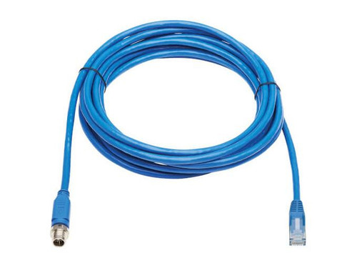 Eaton Network Cable - Unshielded Twisted Pair (Utp) - Male Left Gender - Male Right Gender - M12 X-Code Right Connector - Rj-45 Left Connector - 10M Length - Blue - Pvc - Not Included - 23 Awg American Wire Gauge (Awg) - NM12-602-10M-BL