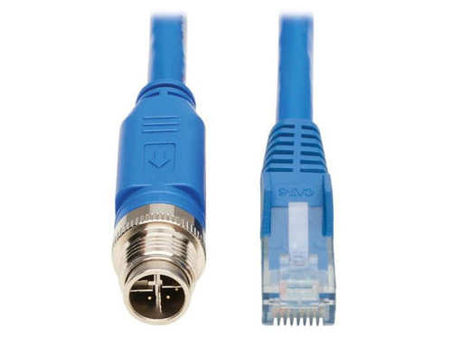 Eaton Network Cable - Unshielded Twisted Pair (Utp) - Male Left Gender - Male Right Gender - M12 X-Code Right Connector - Rj-45 Left Connector - 5M Length - Blue - Pvc - Not Included - 23 Awg American Wire Gauge (Awg) - NM12-602-05M-BL