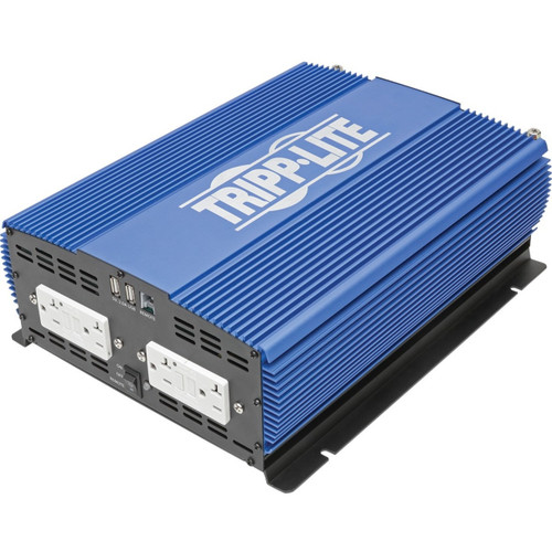 Eaton Tripp Lite Series 2000W Heavy-Duty Industrial-Strength Mobile Power Inverter With 4 Ac/2 USB - 2.0A/Battery Cables, Remote, USB Charging Ports Keep Your Devices At Full Strength, Includes The Latest Safety Feature - PINV2000HS