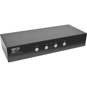 Eaton Tripp Lite Series 4-Port Displayport KVM Switch With Audio, Cables And USB 3.0 Superspeed Hub - Access And Control Up To 4 Computers With One KVM Switch;Independent Audio Switching - B004-DPUA4-K