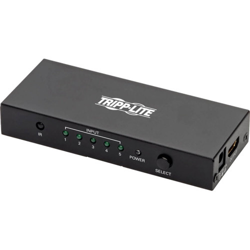 Eaton Tripp Lite Series 5-Port HDMI Switch With Remote Control - 4K 60 Hz, Uhd, 4:4:4, Hdr, 3D - B119-005-UHD