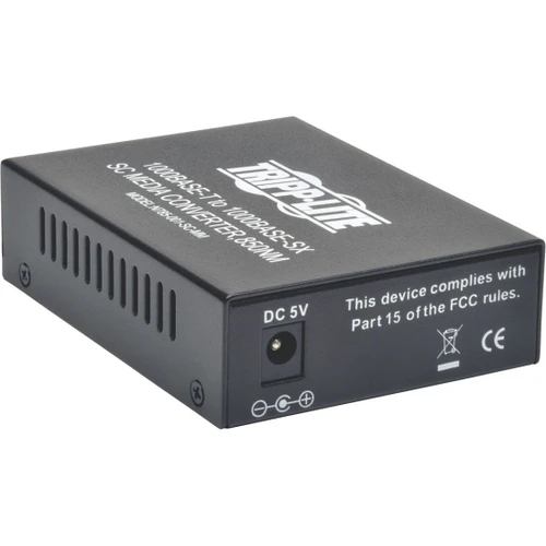 Eaton Tripp Lite Series Gigabit Multimode Fiber To Ethernet Media Converter, 10/100/1000 Sc, 550 M, 850 Nm, Auto Negotiation Mdi / Mdi-X; 6 Performance Monitoring Leds; Small, Compact Design - N785-001-SC-MM