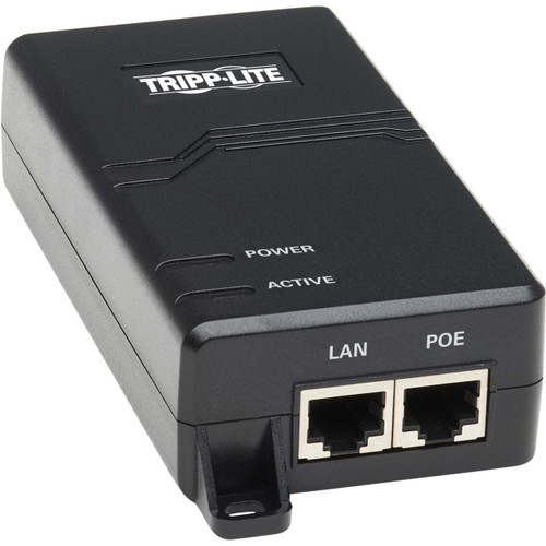 Eaton Tripp Lite Series Gigabit PoE+ Midspan Active Injector - Ieee 802.3At/802.3Af, 30W, 1 Port - PoE+ Injector Uses Existing Cat5E/6/6A Cable To Supply Power To A PoE Device Connected To A Non-PoE Switch. - NPOE-30W-1G