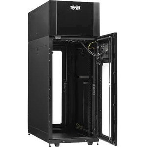Eaton Tripp Lite Series Smartrack 25U Standard-Depth Rack Enclosure Cabinet For Srcool3Ktp Top-Of-Rack Air Conditioner, Doors And Side Panels Lock Securely To Help Prevent Damage, Tampering Or Theft - SR25UBAC