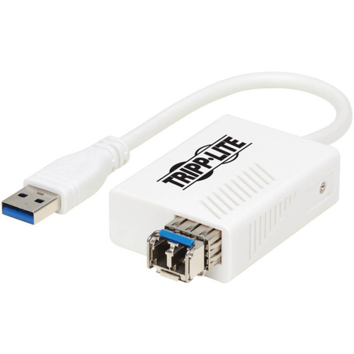Eaton Tripp Lite Series USB 3.0 Multimode Fiber Optic Transceiver Ethernet Adapter, 10/100/1000 Mbps, 1310Nm, 550M, Lc- Connects Your Laptop Or Pc To A Wired Fiber Network Without An Internet Card Installed; Hot-Swappab - U336-MMF-1G-LC