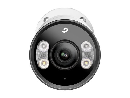 TP-Link 4MP Full-Color Bullet Network Camera SPEC: 4MP, 2.8mm Fixed Lens, 1/2.7 Progressive Scan CMOS, H.265+/H.265/H.264+/H.264, IR/White LED, 25fps/30fps (2688x1520), IP67,Web, PoE/DC 12V,120dB WDR, Built-in MIC/Speaker - INSIGHT S345(2.8MM)