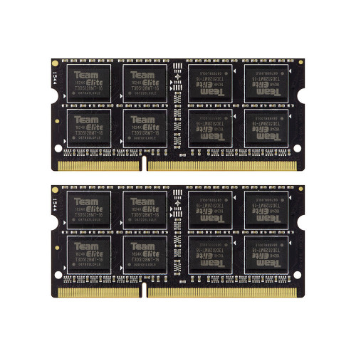 TeamGroup Elite DDR3 Laptop Memory 16GB (2x8GB) 1600MHz CL11 12800 MB/s - TED316G1600C11DC-S01