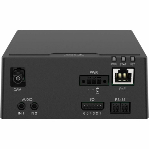 Axis F9111-R Mk II is a 1 channel main unit part of the F-series. 1x F21, F72 or F41 sensor unit can be connected to it. It also has 2 Audio IN, 4x configuration I/O, 1x RS 485, 1x 10-48V DC and 1x USB A - 02998-001