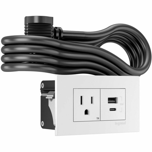 Middle Atlantic Dash Fpc 1ol,1 USB A/c,White - F2RU6PRWC