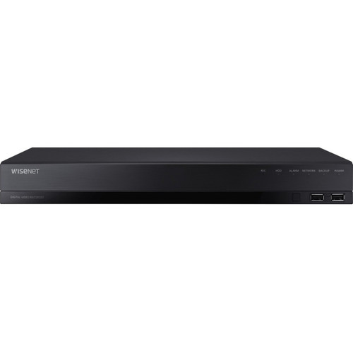 Hanwha Vision 5-in-1 16ch Pentabrid Dvr- 6TB Raw Storage, Ahd, Hdtvi, Hdcvi (up to 8mp), Total 18ch(analog Maximum 16ch and 2 Network Maximum 18ch), Analog Camera Up 8mp(15/12fps), 5mp(20/12fps), 4mp(30/25fps) - HRX-1634-6TB