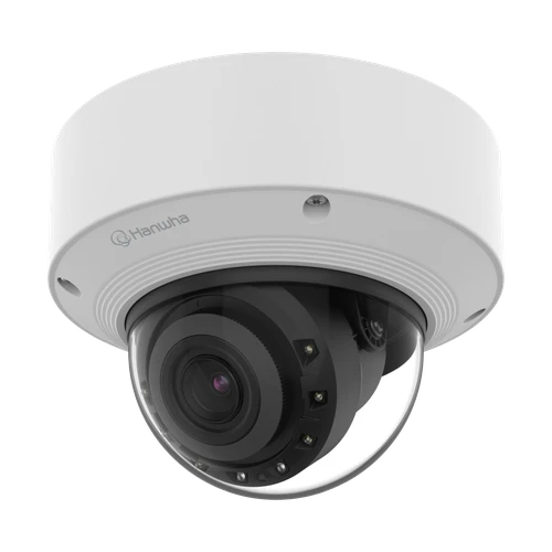 Hanwha Vision Powered by Wn7, Outdoor Network AI IR Vandal Dome Camera, 6mp Resolution @ 30fps, 4.4~9.3mm(2.1x) (112.1 ~47.5 ) Motorized Varifocal Lens, Triple Codec (h.265/h.264/mjpeg), IR Viewable Length 40m - XNV-C8083R