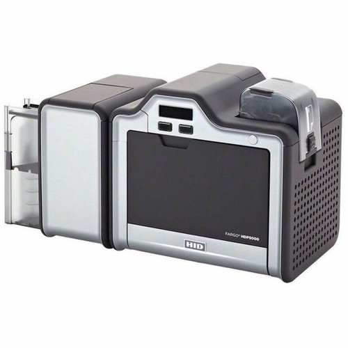 Fargo HDP5000e single-sided printer, Asure ID Express Photo ID Software, high-end USB digital Web camera, YMCK Print Ribbon, HDP Film, UltraCard Premium Cards - 500 count, USB Printer Cable and 1-year Asure ID technical support. - 096300