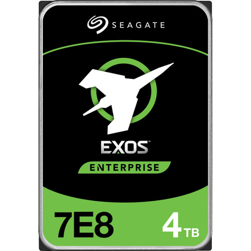 Seagate Exos 7E8 4 TB Hard Drive - Internal - SATA (SATA/600) - Conventional Magnetic Recording (CMR) Method - ST4000NM013A