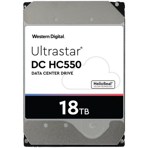 Western Digital Ultrastar DC HC550 18 TB Hard Drive - 3.5" Internal - SATA  (SATA/600) - WUH721818ALE604