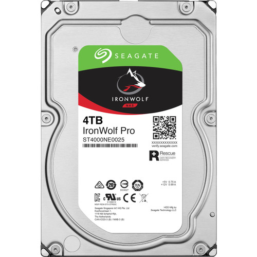 Seagate IronWolf Pro 4 TB Hard Drive - 3.5" Internal - SATA - ST4000NEZ01