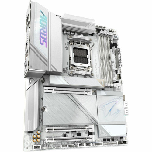 Gigabyte AMD X870E Atx Am5 (Lga 1718), Efficient Thermal: Vrm Thermal Armor Advanced & M.2 Thermal Guard L, Fast Networking, Reliable Audio - X870E Aorus PRO ICE
