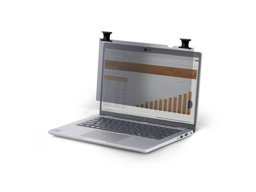 StarTech Privacy Screen with Microlouver Technology Darkens the Screen View - for 13.3" Displays (16:10) - Flip-Over Mounting - 75% Light Transmittance and Blocks Up to 80% Of Harmful Blue Light - Includes Side Mounting - 133B6-PRIVACY-SCREEN