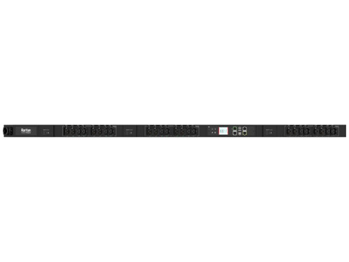 Raritan 3PH, 208V, 30A derated to 24A, 39 Outlets: 18 x Locking C13, 18 x Locking Cx, 3 x NEMA 5-20R,Input: NEMA L21-30P Bottom-end, 0U, 8.6kVA, 3 x 10kAIC breakers, Outlet Metered, iX controller with 2 x 10/100/1000 ETH port, - PX4-441AV-E7A5