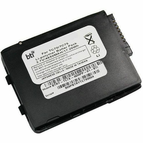 BTI 3.7V 4650MAH 17.20Wh LI-ION Scanner Battery for Zebra Tc7X - BTRY-TC7X-46MPP-01-BTI